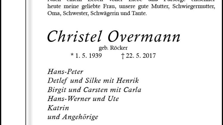 Christel Overmann