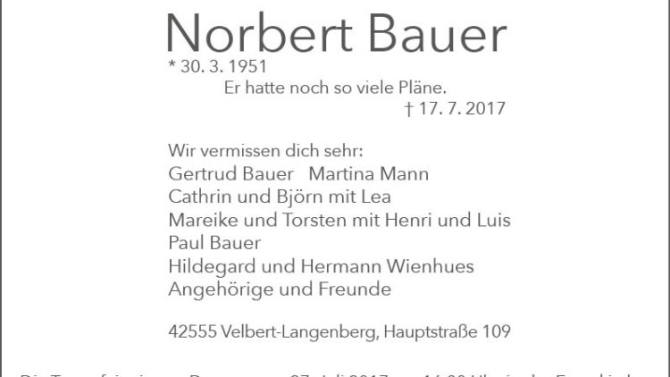 Norbert Bauer