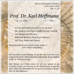 Prof. Dr. Karl Hoffmann