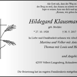 Hildegard Klausmann