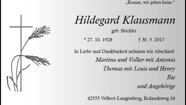 Hildegard Klausmann