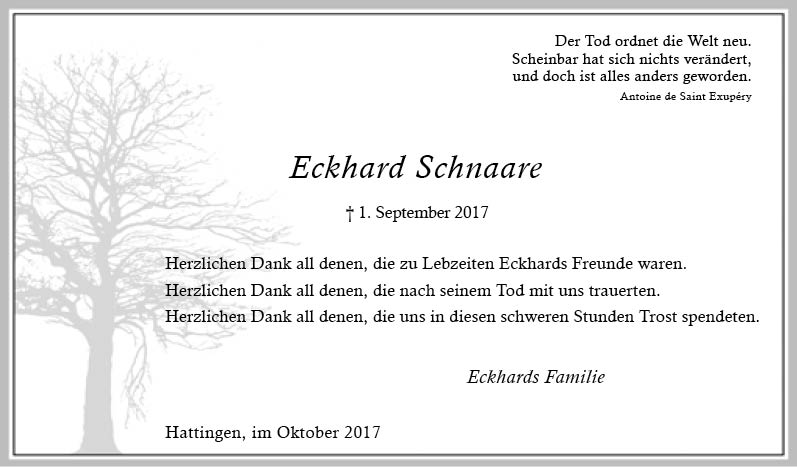 Eckhard Schnaare (Danksagung)
