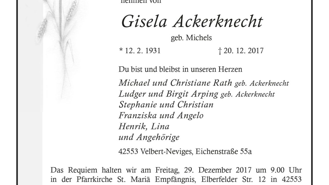 Gisela Ackerknecht