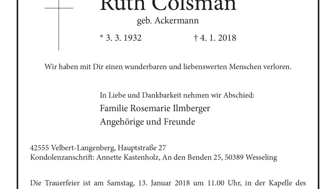 Ruth Colsman