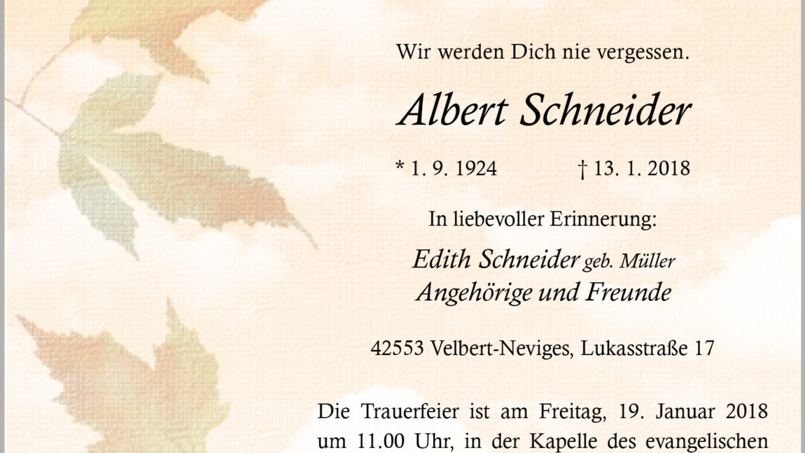 Albert Schneider