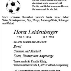 Horst Leidenberger