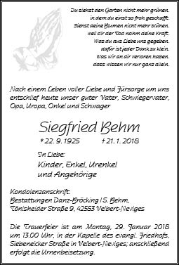 Siegfried Behm