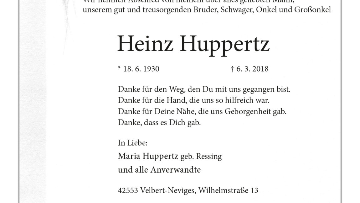 Heinz Huppertz