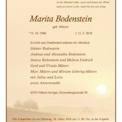 Marita Bodenstein