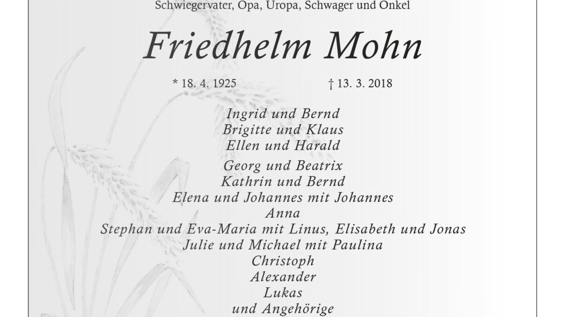 Friedhelm Mohn