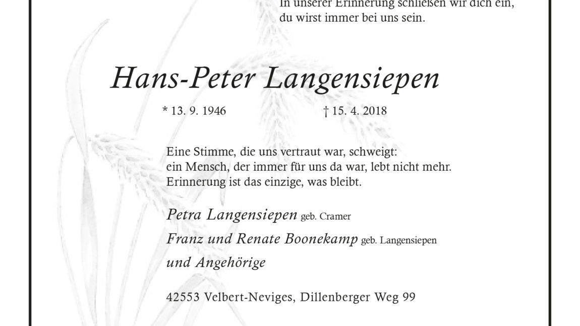 Hans-Peter Langensiepen