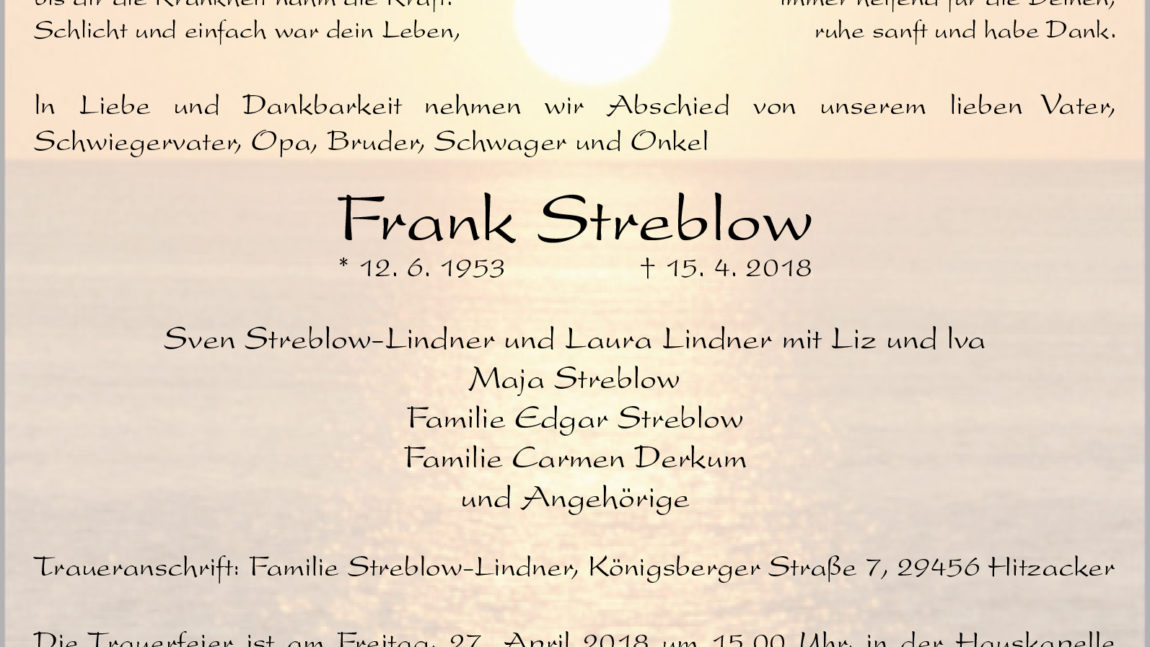 Frank Streblow