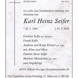 Karl Heinz Seifer