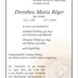 Dorothea Maria Böger