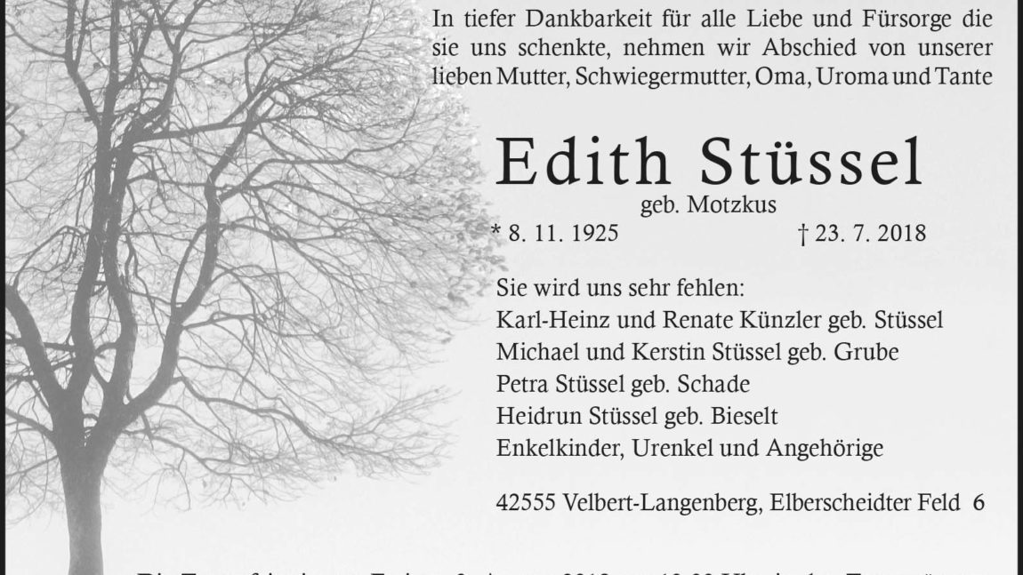 Edith Stüssel