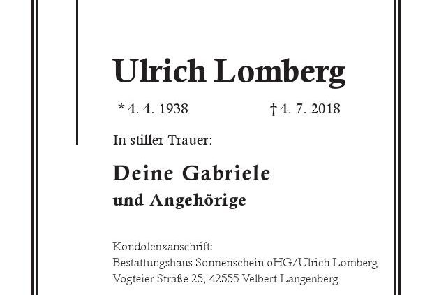 Ulrich Lomberg