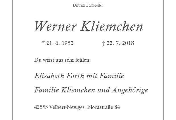 Werner Kliemchen