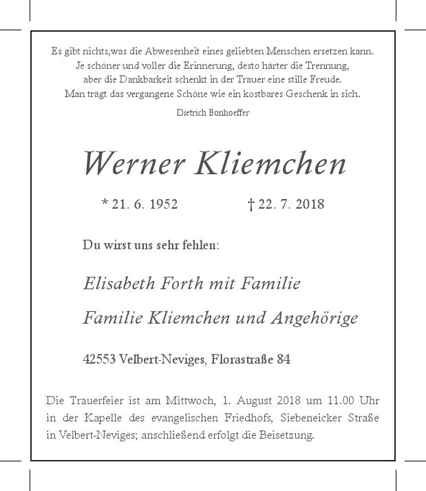 Werner Kliemchen