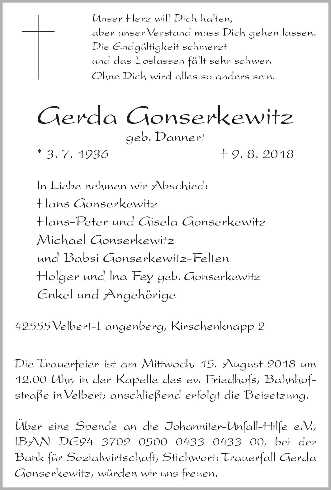 Gerda Gonserkewitz