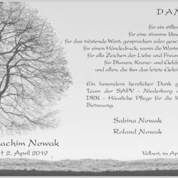 Joachim Nowak -Danksagung-