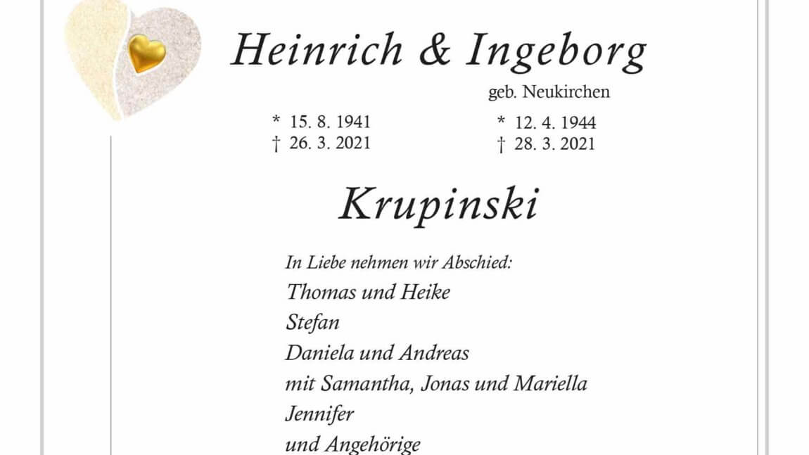 Heinrich & Ingeborg Krupinski