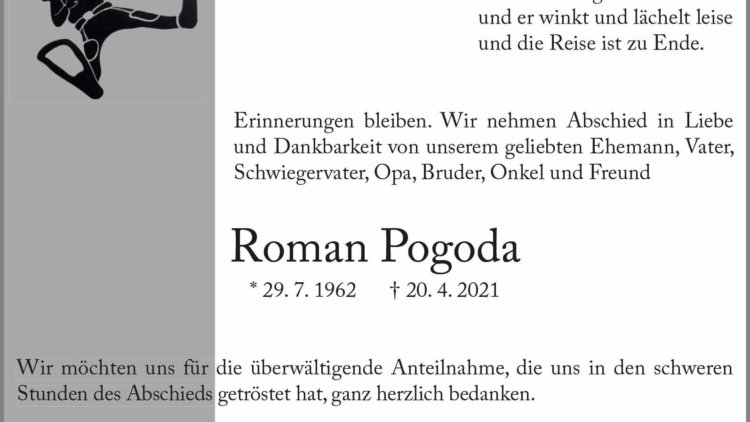 Roman Pogoda † 20. 4. 2021