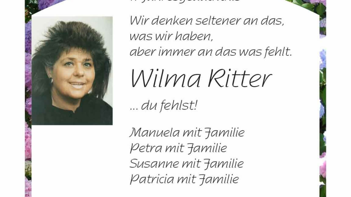 Wilma Ritter -Jahresgedächtnis-