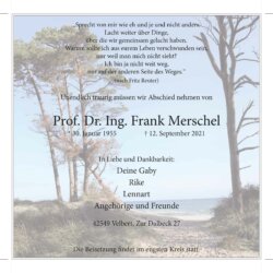 Frank Merschel † 12. 9. 2021