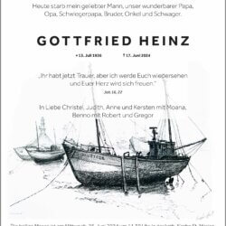 Gottfried Heinz † 17. 6. 2024