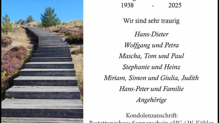 Waltraud Köhler † 2025
