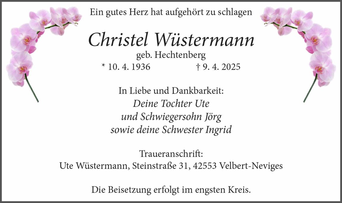19.04.2025_Wuppertaler-Rundschau_3sp-79mm_Wuestermann-Christel.jpg