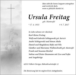 Stadtanzeiger_15.07.2017_Freitag, Ursula